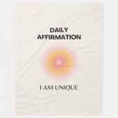 Dagelijkse bevingen, positieve bevingen fleece deken (Voorkant)