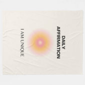 Dagelijkse bevingen, positieve bevingen fleece deken (Voorkant (Horizontaal))