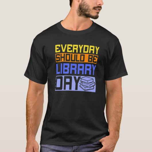 Dagelijkse bibliotheek t-shirt (Voorkant)