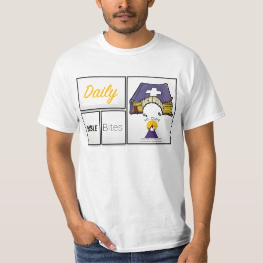 Dagelijkse bijbel bijt tshirt (Voorkant)