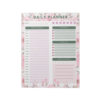 dagelijkse bloemen planner notitieboek notitieblok