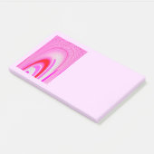 Dagelijkse boodschappen Roze kunst Post-it® Notes (Schuin)