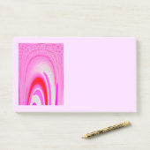 Dagelijkse boodschappen Roze kunst Post-it® Notes (Op bureau)