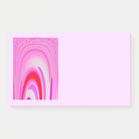 Dagelijkse boodschappen Roze kunst Post-it® Notes (Voorkant)