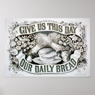 DAGELIJKSE BREAD-AFDRUKKING POSTER