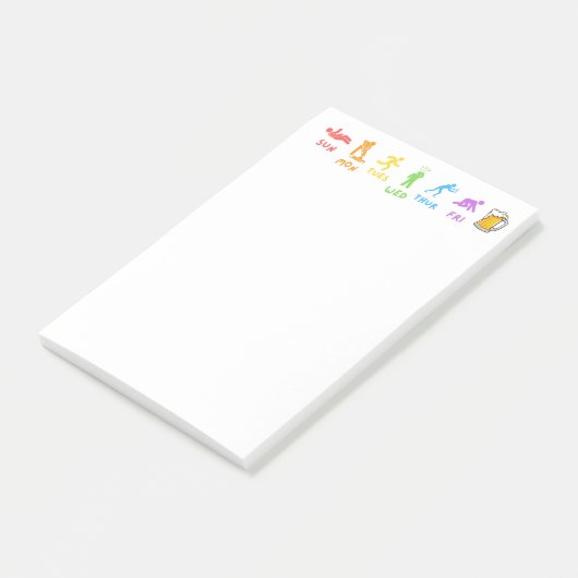 Dagelijkse crawl memo's post-it® notes (Schuin)