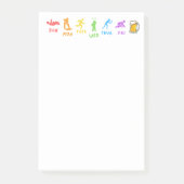 Dagelijkse crawl memo's post-it® notes (Voorkant)