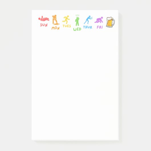 Dagelijkse crawl memo's post-it® notes (Voorkant)