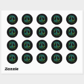 Dagelijkse dag van de aarde ronde sticker (Vel)