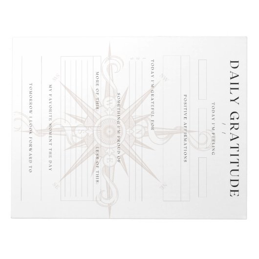 Dagelijkse Dankbaarheid & Stemmingstracker Notitieblok (Voorkant)