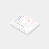 Dagelijkse Dieet Post-it® Notes (Schuin)