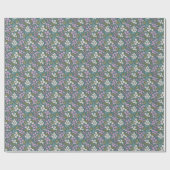 Dagelijkse Ditsy Floral in Jewel Tones Cadeaupapier (Vlak)