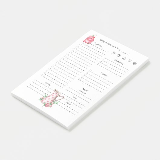 Dagelijkse Doelen, Planning, Maaltijden voor de Ko Post-it® Notes (Schuin)