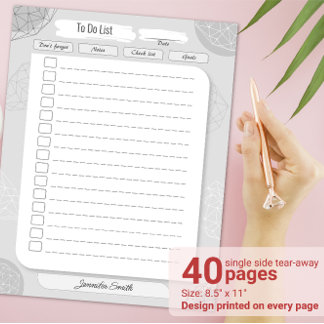 Dagelijkse doelplanner om een lijst met persoonlij notitieblok