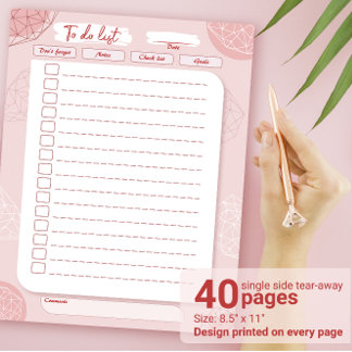 Dagelijkse doelplanner om een lijst met persoonlij notitieblok
