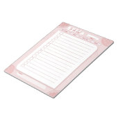 Dagelijkse doelplanner om een lijst met persoonlij notitieblok (Schuin)