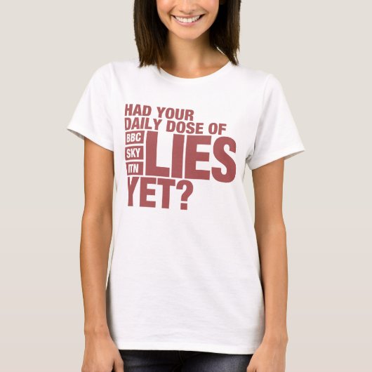 Dagelijkse dosis leien (Britse media) T-shirt (Voorkant)