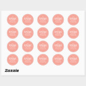 Dagelijkse Eenvoudige minimalistische moderne tree Ronde Sticker (Vel)