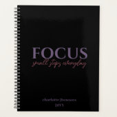 Dagelijkse focus Kleine Stappen Dagelijks Inspirer Planner (Voorkant)