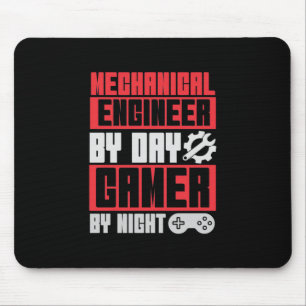 Dagelijkse gamer 's nachts technicus muismat