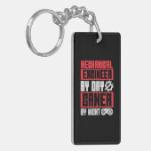 Dagelijkse gamer 's nachts technicus sleutelhanger (Voorkant Links)