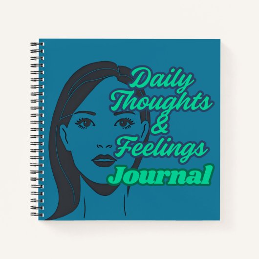 Dagelijkse gedachten en gevoelens notitieboek (Voorkant)