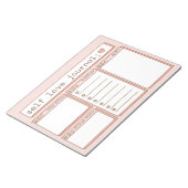 Dagelijkse geestelijke gezondheid 8,5 x 11 Notitie Notitieblok (Schuin)