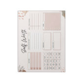 Dagelijkse geestelijke gezondheidszorg Droge wisse Notitieblok (Linkerzijde)