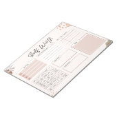 Dagelijkse geestelijke gezondheidszorg Droge wisse Notitieblok (Schuin)