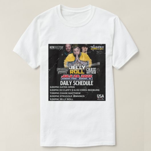 dagelijkse geleiderrol t-shirt (Design voorkant)