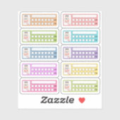 Dagelijkse Geneeskunde Vitamine Inname Pil Tracker Sticker (Vel)