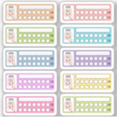 Dagelijkse Geneeskunde Vitamine Inname Pil Tracker Sticker (Voorkant)