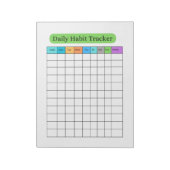 Dagelijkse Gewoonte Tracker Minimaal Notitieblok (Linkerzijde)