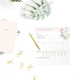 Dagelijkse Gezondheidsplanner met Water Tracker Notitieblok