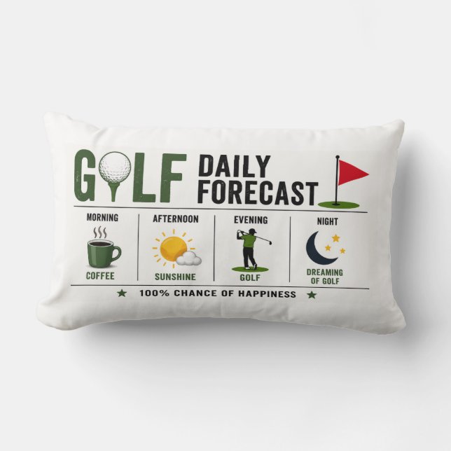 Dagelijkse golfvoorspelling  kussen (Voorkant)