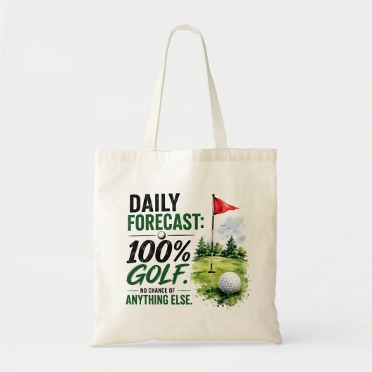 Dagelijkse Golfvoorspelling Tote Bag (Voorkant)