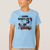 Dagelijkse helden 5e verjaardag t-shirt (Voorkant)