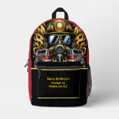 Dagelijkse helden Brandweerlieden Moed Bedrukte Rugzak (Voorkant)