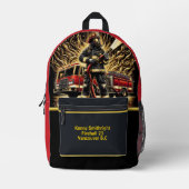 Dagelijkse helden Brandweerlieden Moed Bedrukte Rugzak (Voorkant)