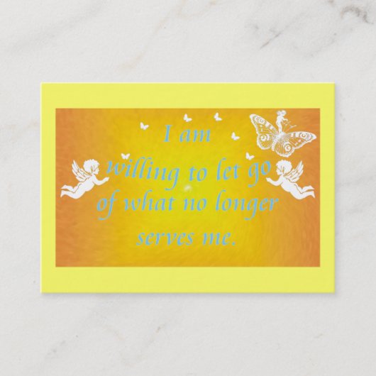 Dagelijkse herinnering - bereid om mee te gaan afsprakenkaartje (Voorkant)