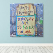 dagelijkse herinnering canvas afdruk (Insitu (Houten vloer))