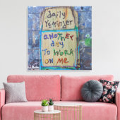 dagelijkse herinnering canvas afdruk (Insitu (Woonkamer))