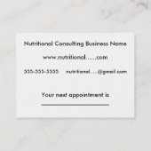 Dagelijkse herinnering - Habitat Afsprakenkaartje (Achterkant)