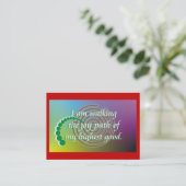 Dagelijkse herinnering - Joy Path Afsprakenkaartje (Staand voorkant)