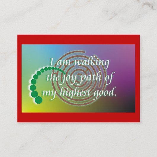 Dagelijkse herinnering - Joy Path Afsprakenkaartje (Voorkant)