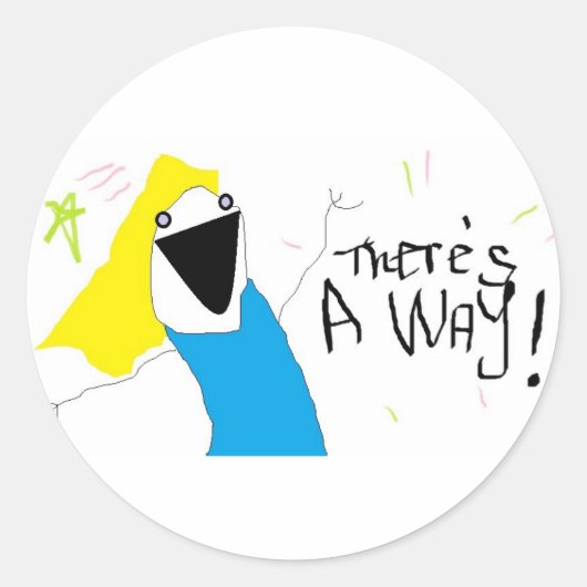 Dagelijkse herinneringen, aanmoediging, winst, je  ronde sticker (Voorkant)