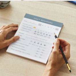 Dagelijkse herinneringen ADHD-Notitieblok Notitieblok