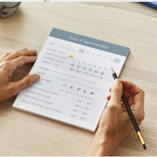 Dagelijkse herinneringen ADHD-Notitieblok Notitieblok