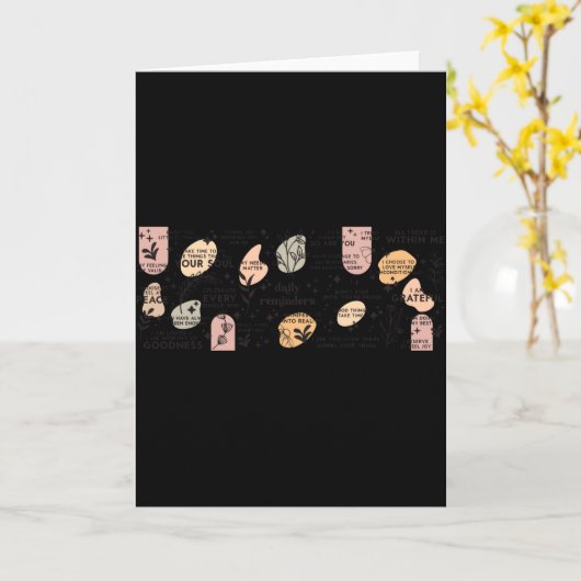 Dagelijkse herinneringen Affirmatie Mok Kaart (Gele Bloem)