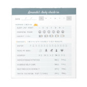 Dagelijkse herinneringen Dagelijkse Planner Dageli Notitieblok (Voorkant)